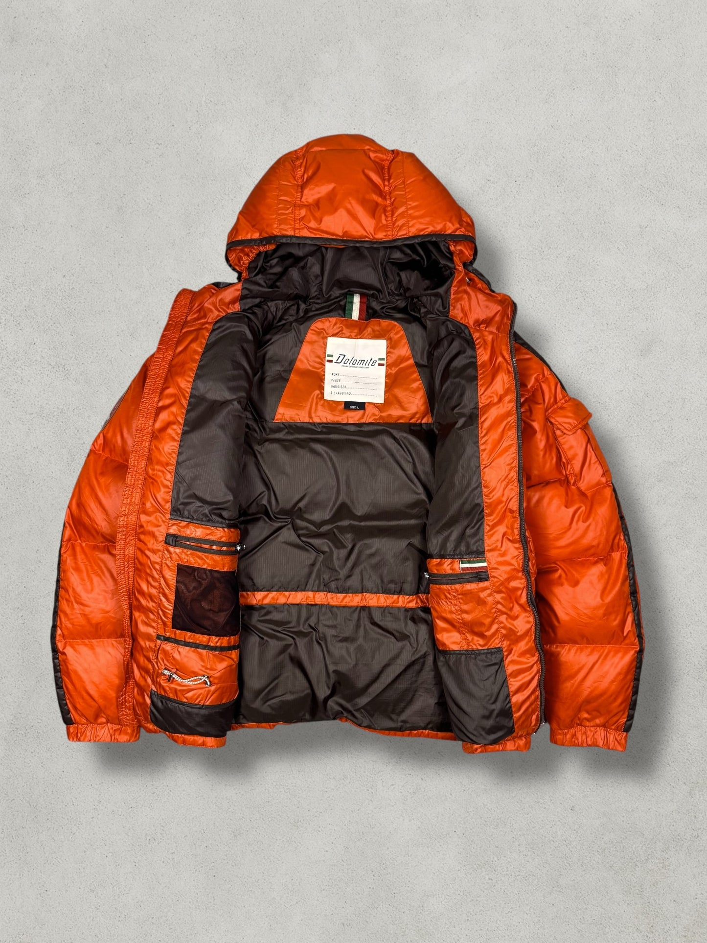 Dolomite Vintage Explorer Backprint Daunen Puffer Jacke