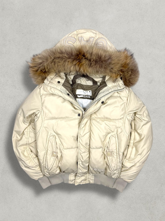 GAS Vintage Hoodstitched Daunen Puffer Jacke [M] - Vision Night 