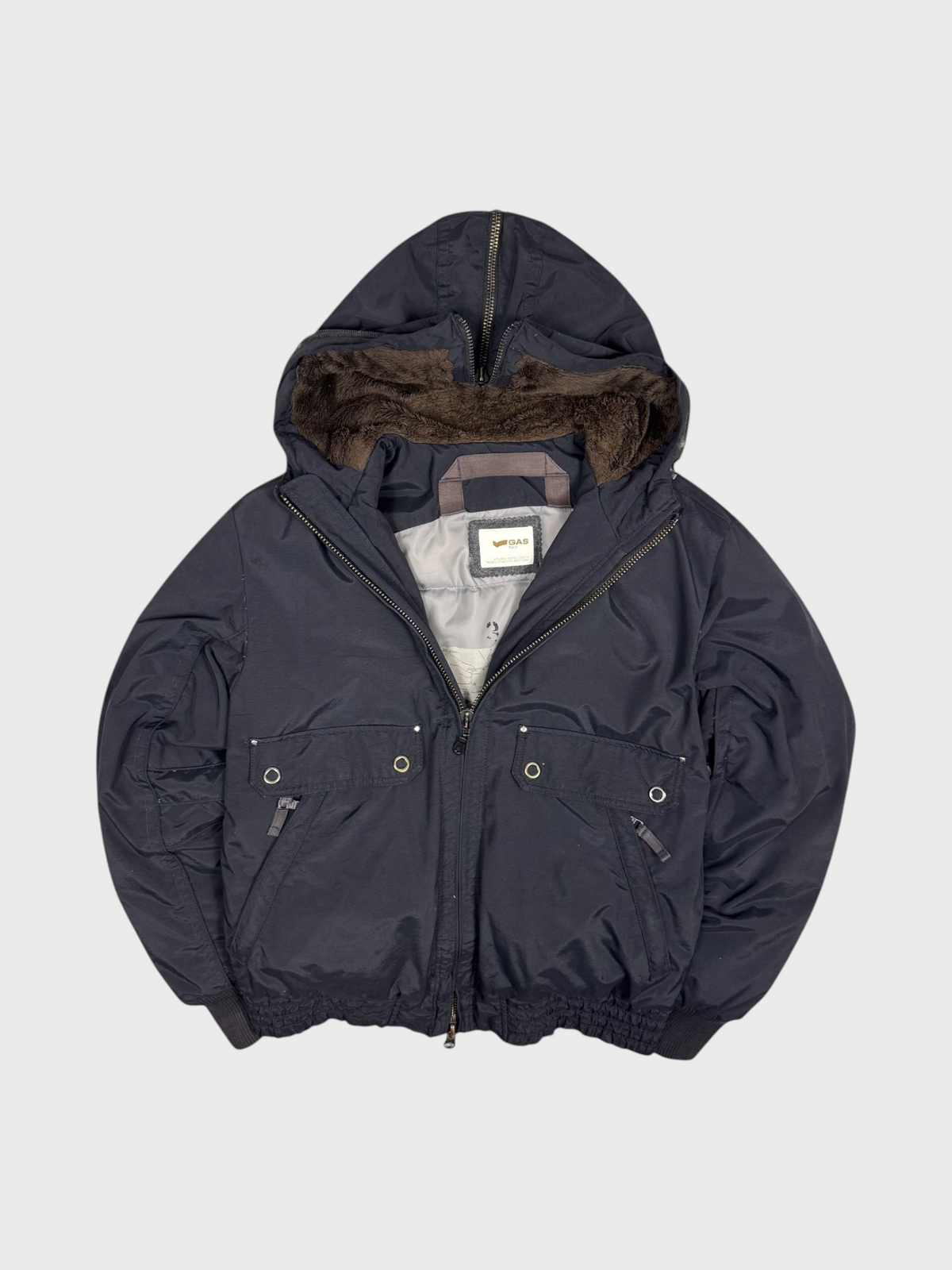 GAS Vintage Daunen Puffer Jacke [L] - Vision Night