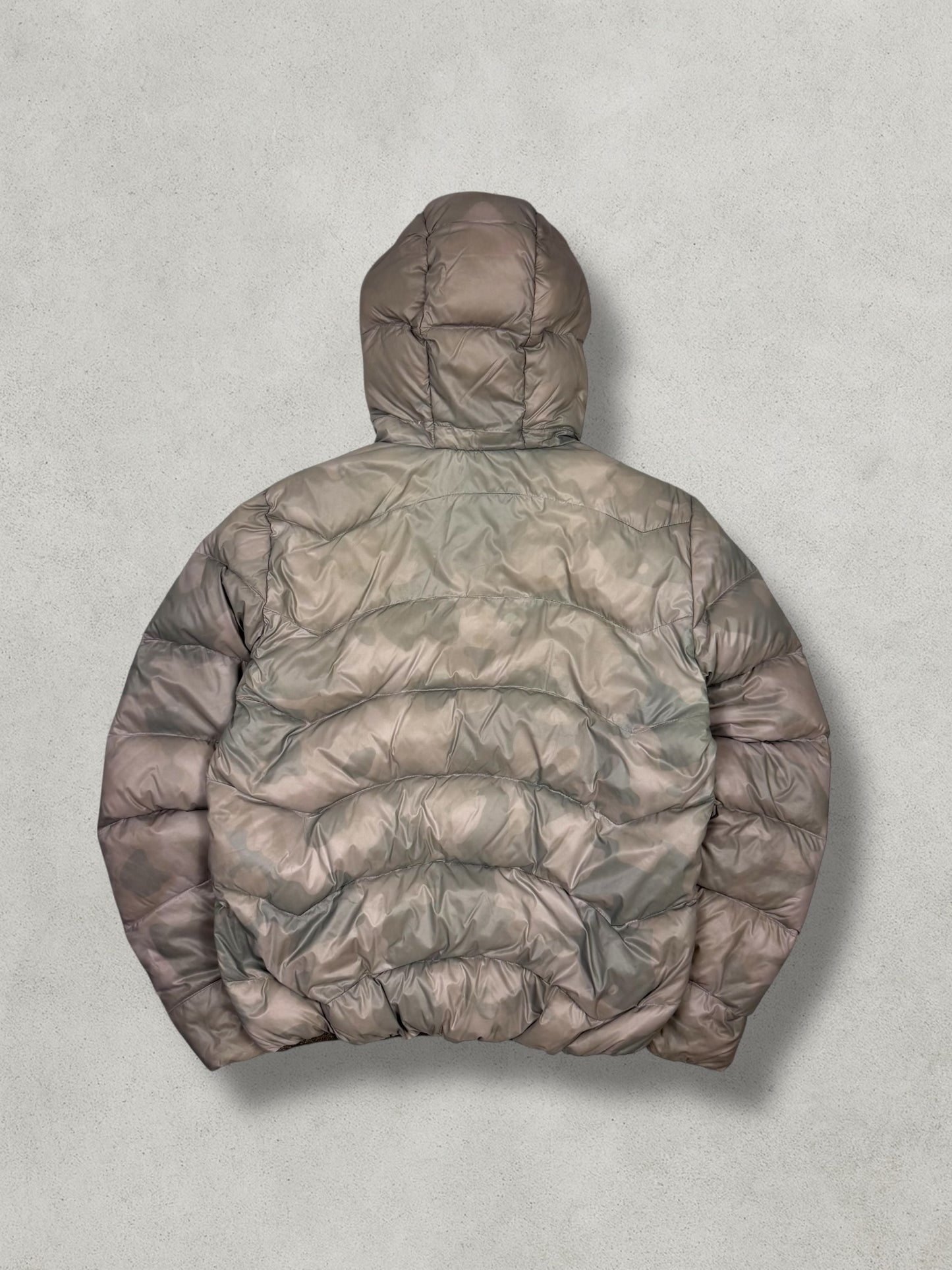 GAS Vintage Skull Camo Reversible Daunen Puffer Jacke [L]