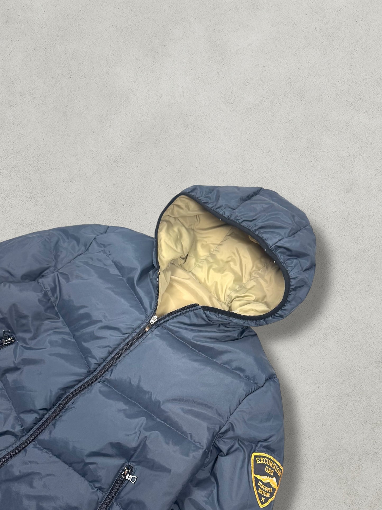 GAS Vintage Reversibel Daunen Puffer Jacke [L]