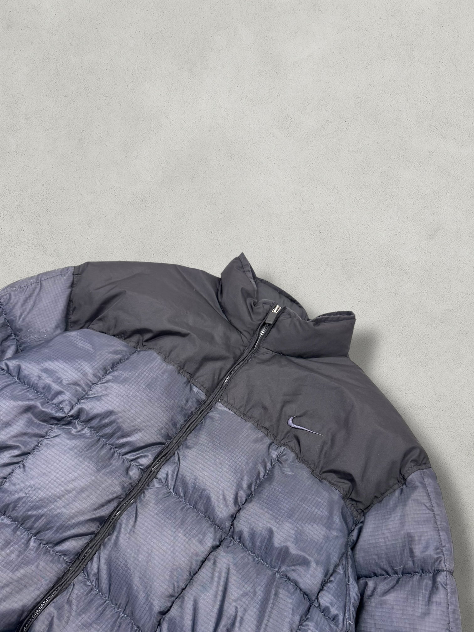 Nike Vintage Big Swoosh Daunen Puffer Jacke [XL] - Vision Night 