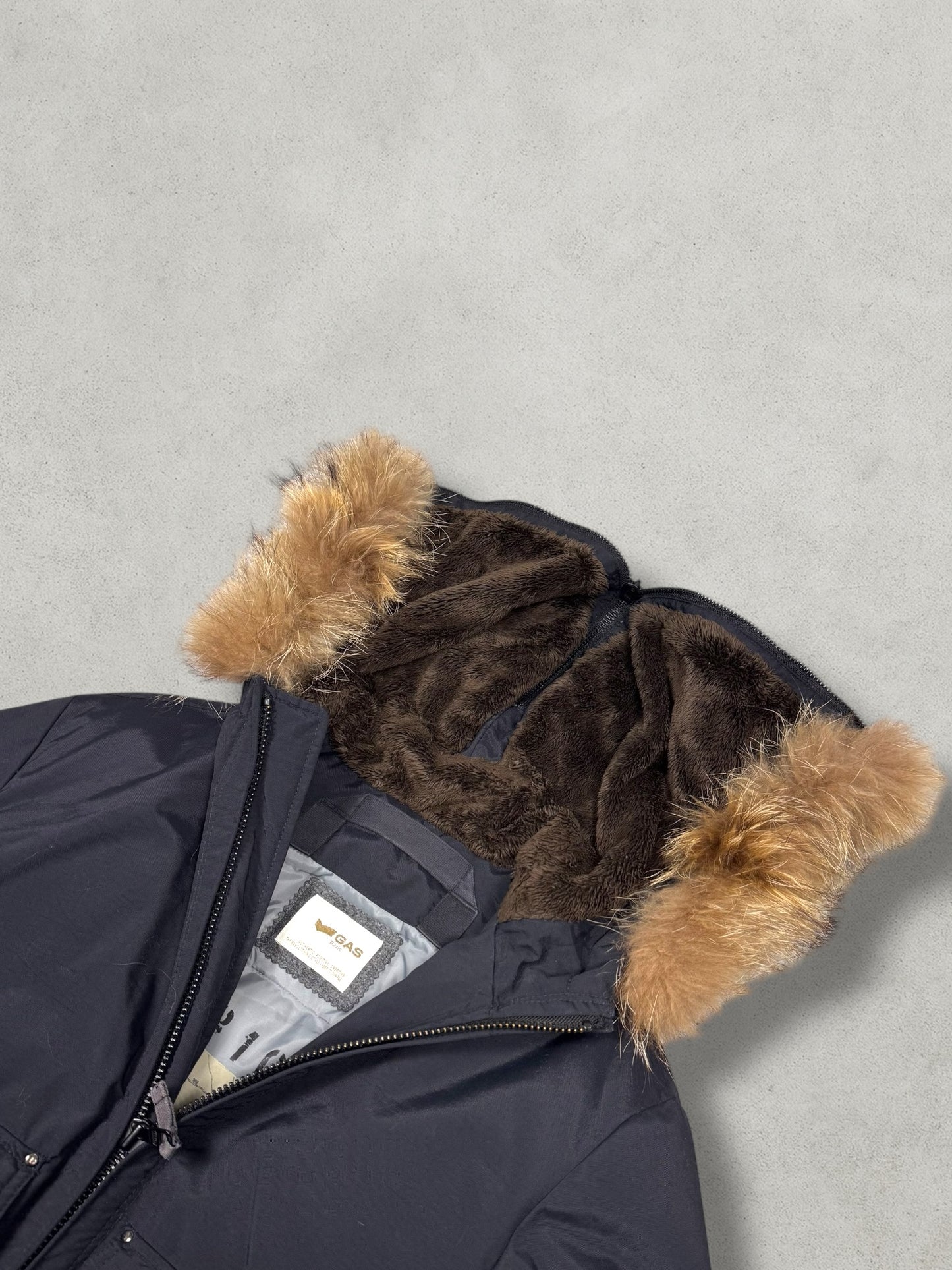 GAS Split Hood Daunen Puffer Jacke [M] - Vision Night 