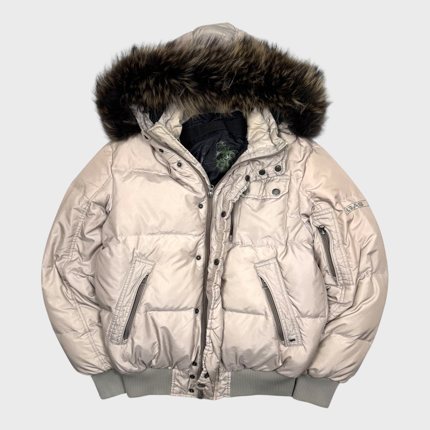 Gas Vintage Fur Daunen Puffer Jacke [M] - Vision Night 