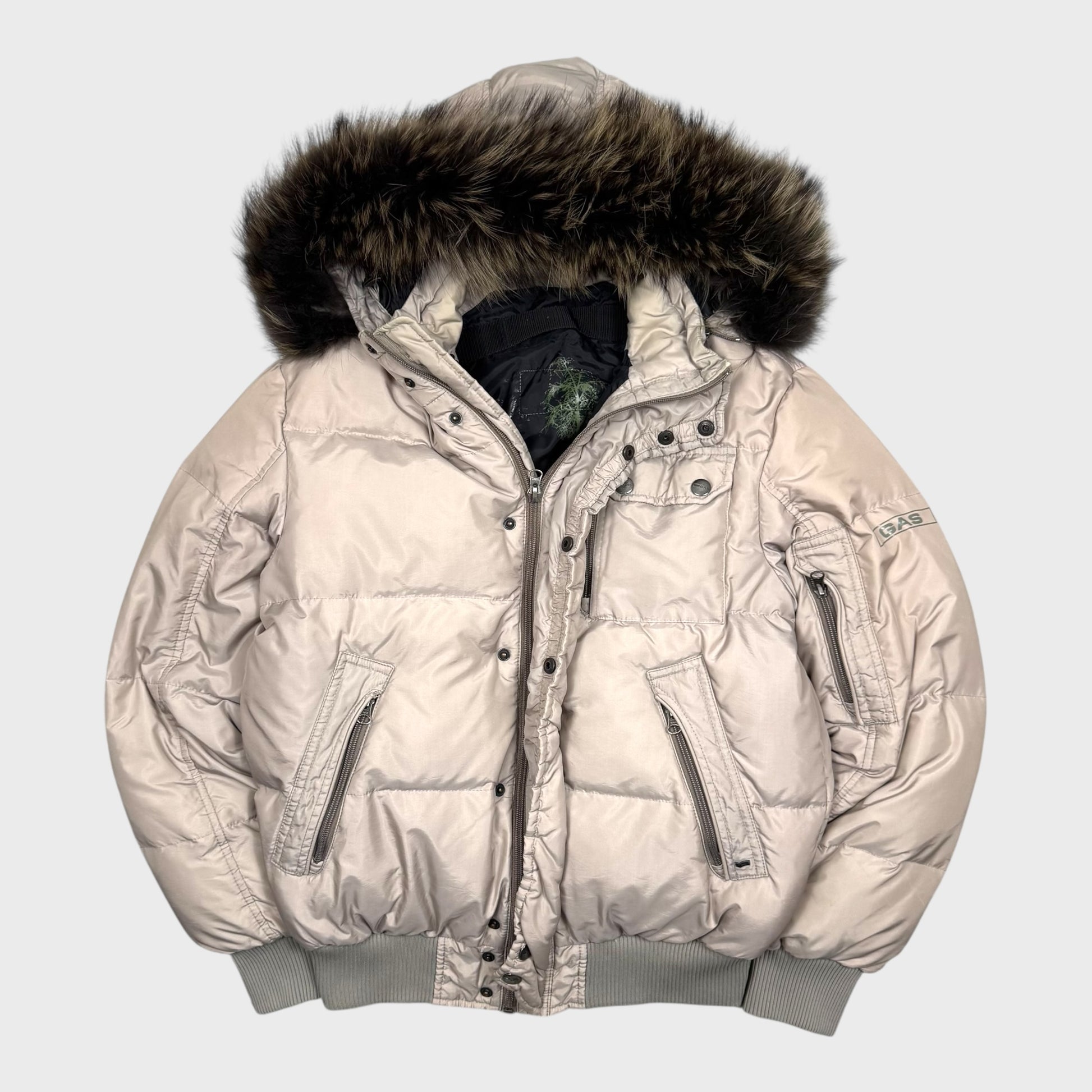 Gas Vintage Fur Daunen Puffer Jacke [M] - Vision Night 