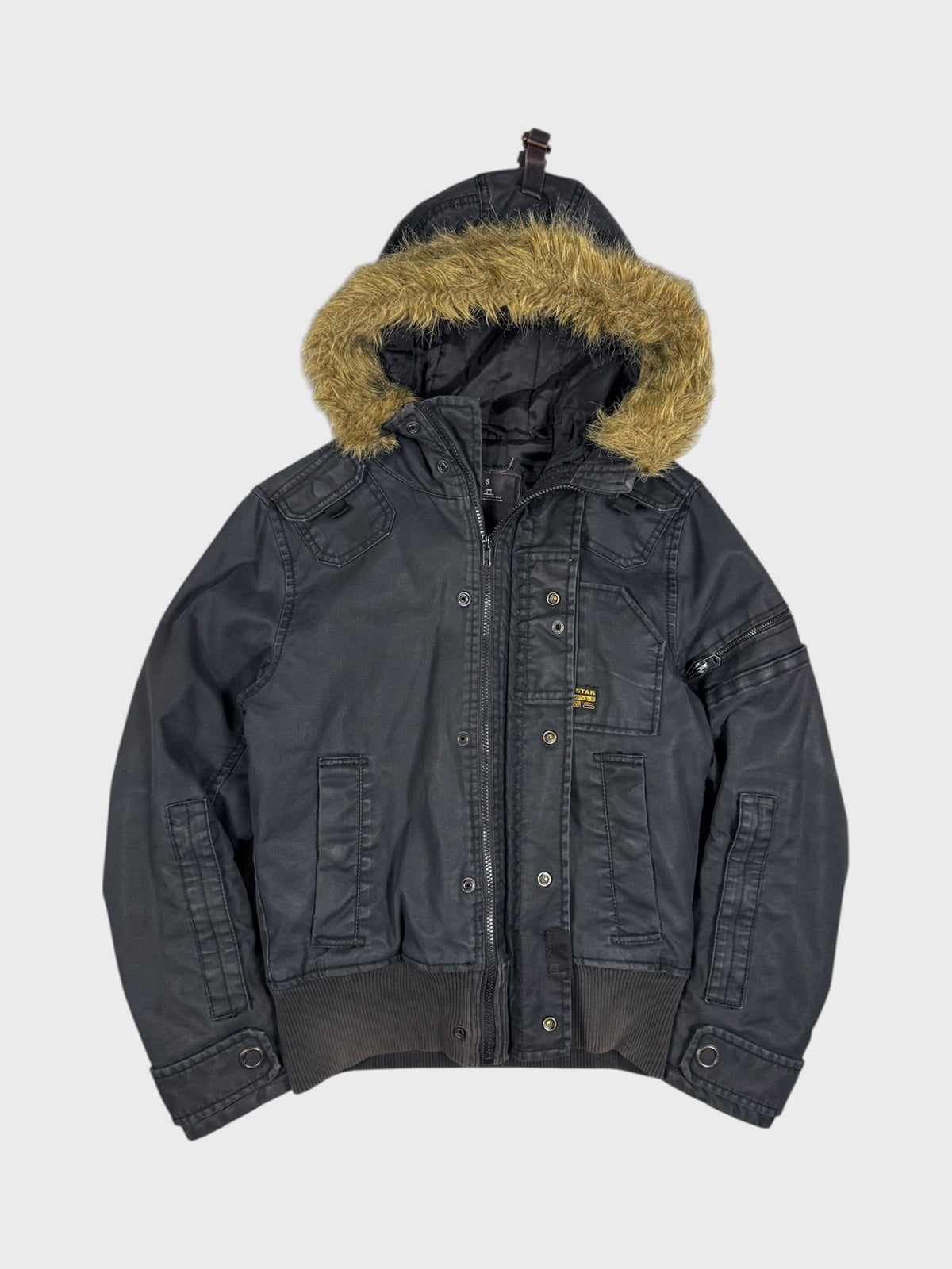 G-Star Vintage Japanese Denim Fur Multipocket Jacke [S]