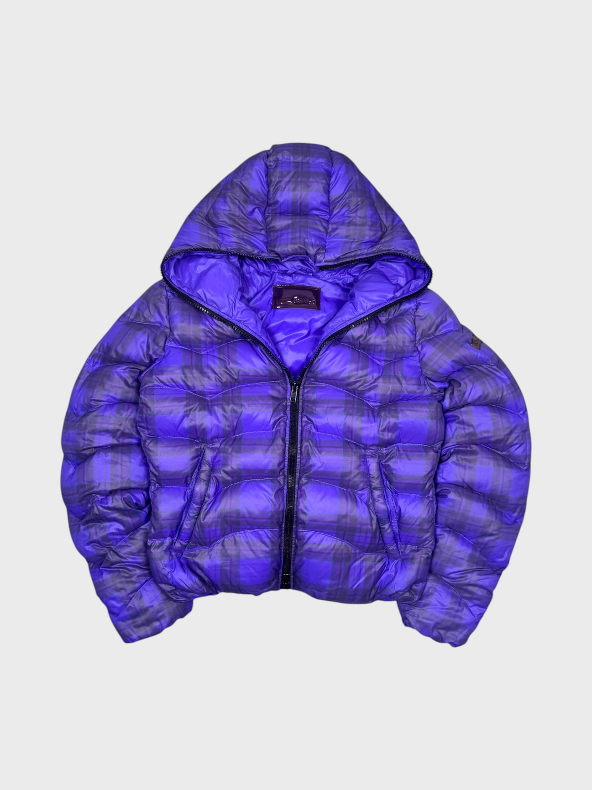 Vintage GAS Tartan Full-Zip Daunen Pufferjacke Women’s S - Vision Night