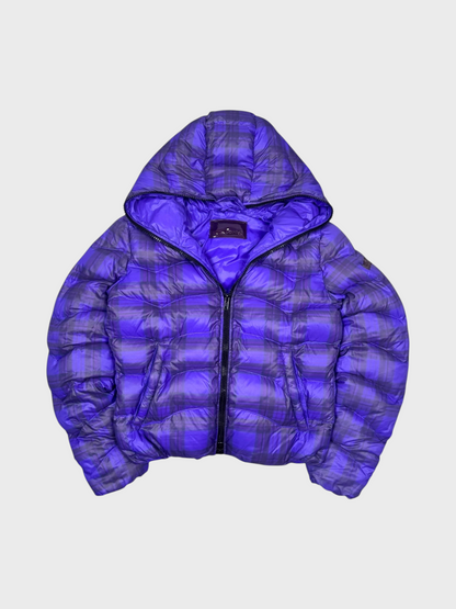 Vintage GAS Tartan Full-Zip Daunen Pufferjacke Women’s S - Vision Night