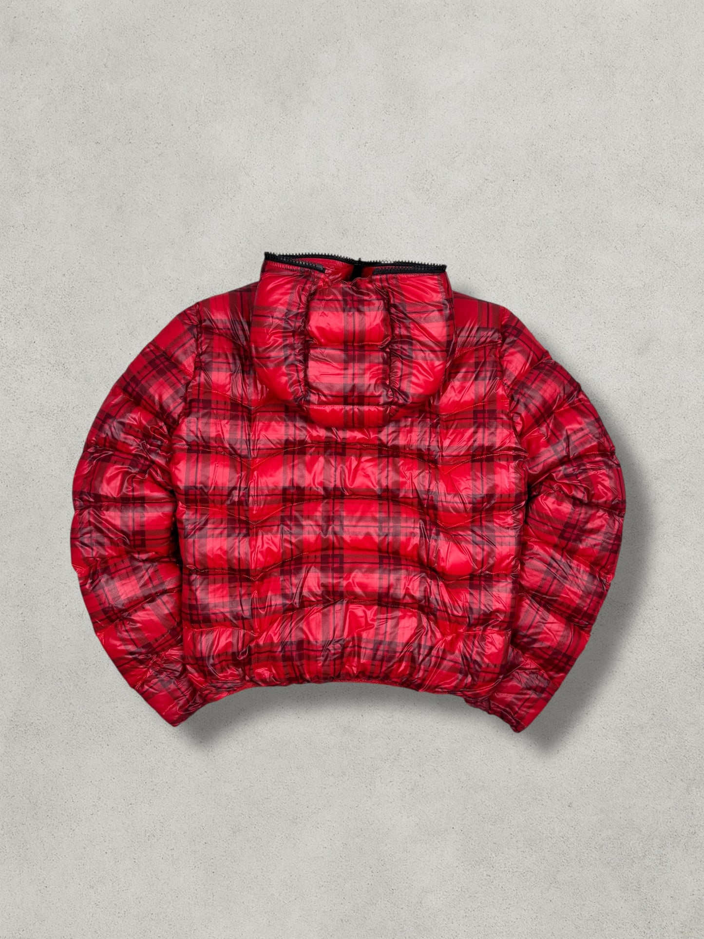 Gas Vintage Tartan Full Zip Daunen Puffer Jacke [M] Wmns