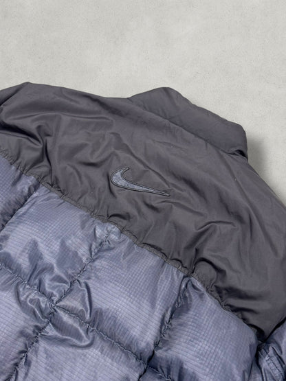 Nike Vintage Big Swoosh Daunen Puffer Jacke [XL] - Vision Night 