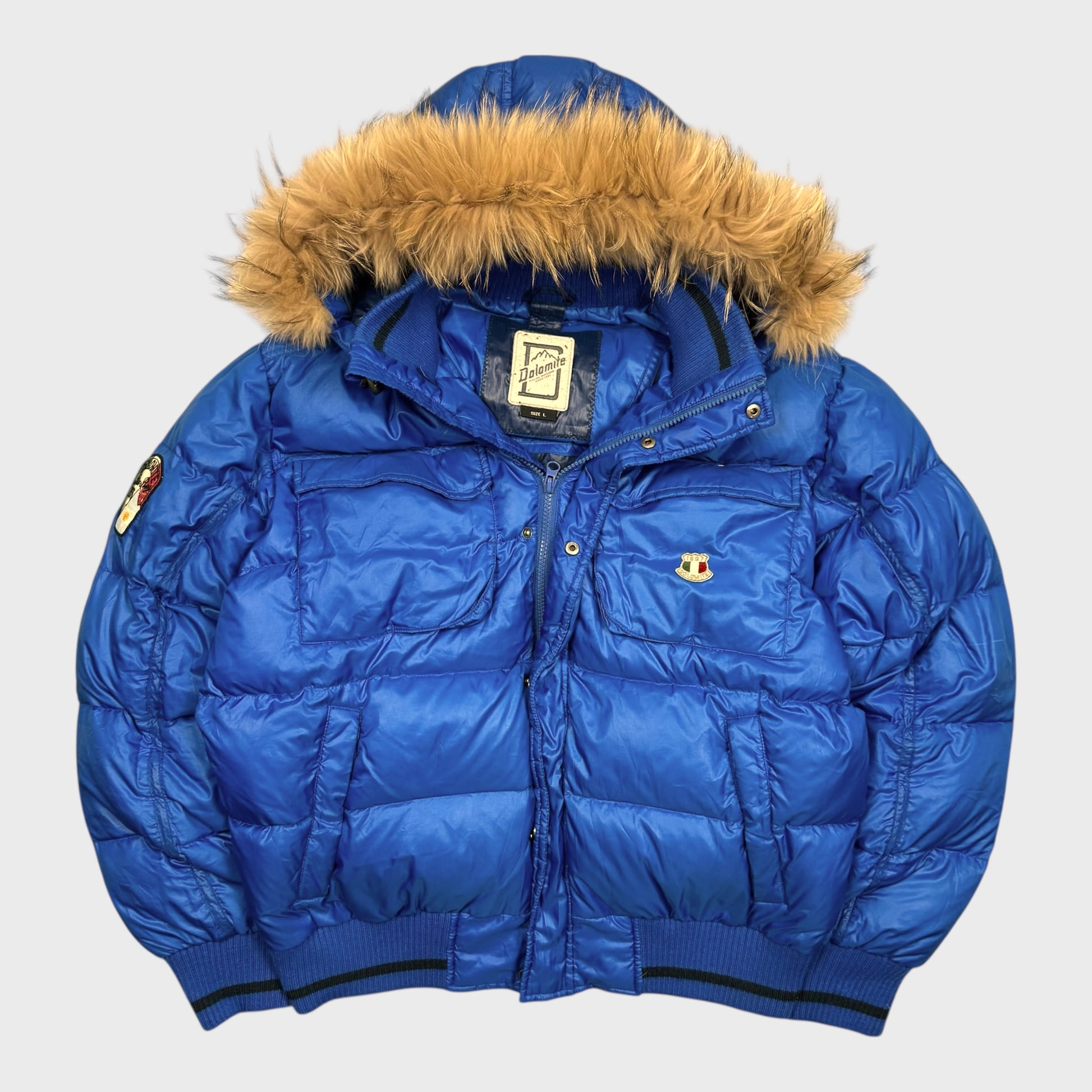 Dolomite Vintage Explorer Fur Daunen Puffer Jacke [L] - Vision Night 