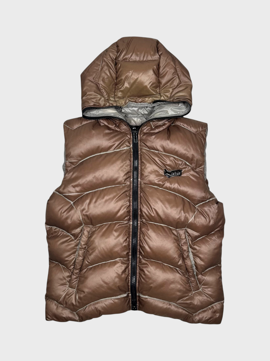 Gas Vintage DD Shell Daunen Puffer Weste [M] - Vision Night