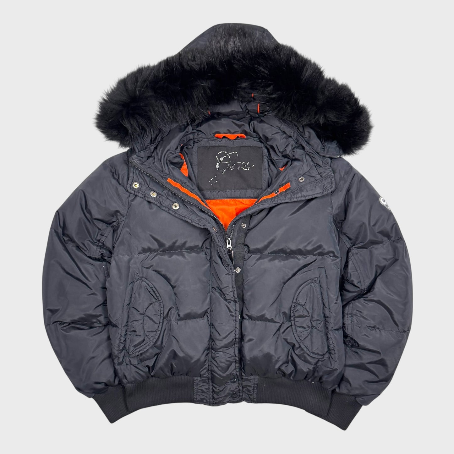Gas Vintage Fur Daunen Puffer Jacke [L] Wmns - Vision Night 