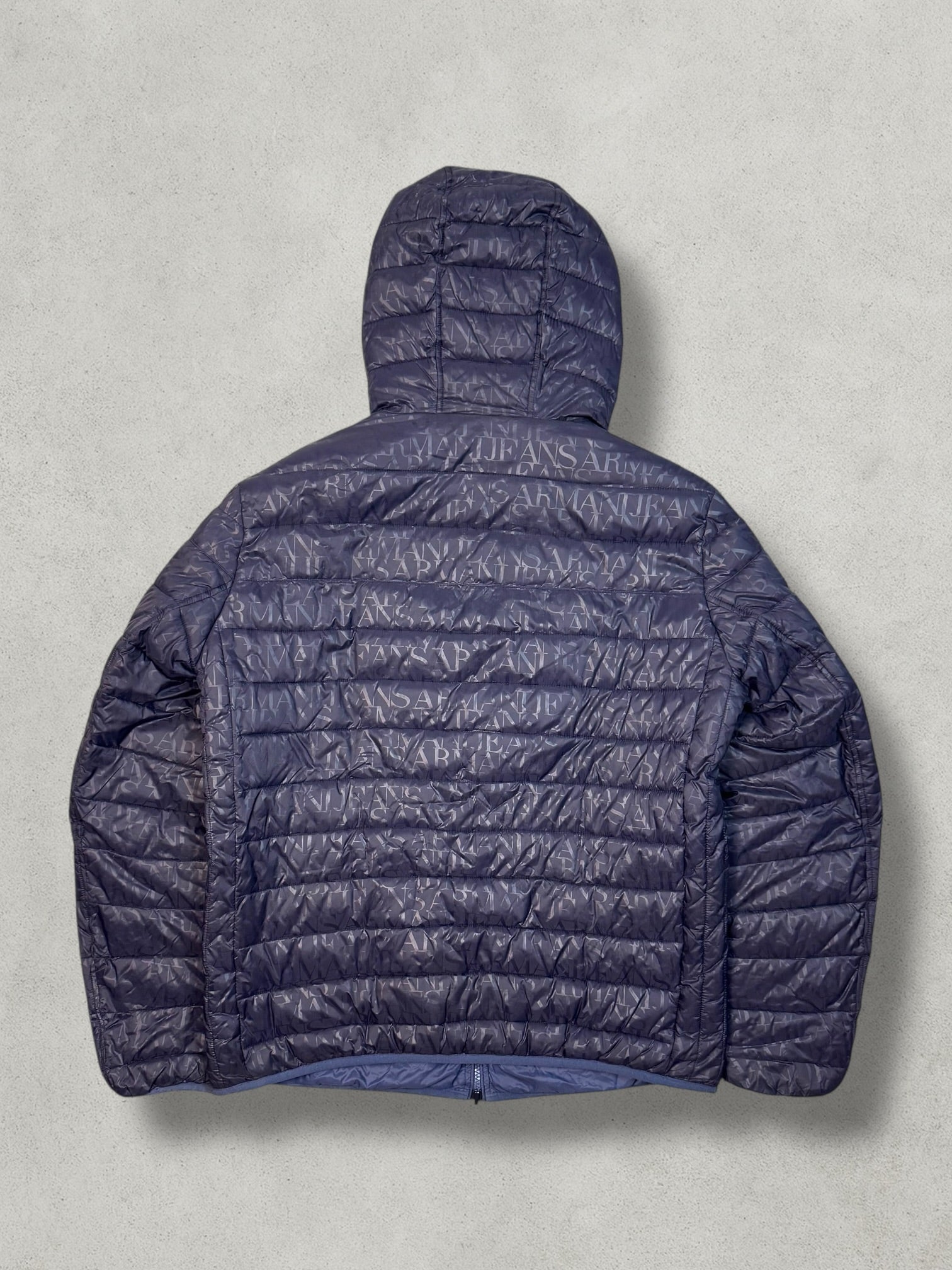 Armani Vintage Reversibel Monogram Puffer Jacke [XL] - Vision Night 