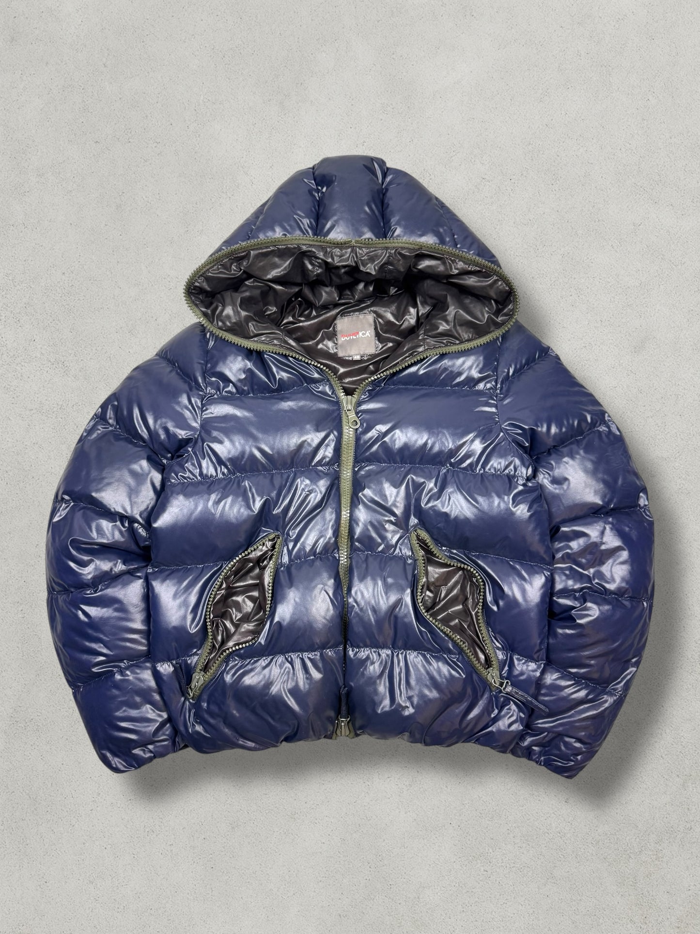 Duvetica Vintage Full Zip Shiny Daunen Puffer Jacke [M] - Vision Night 