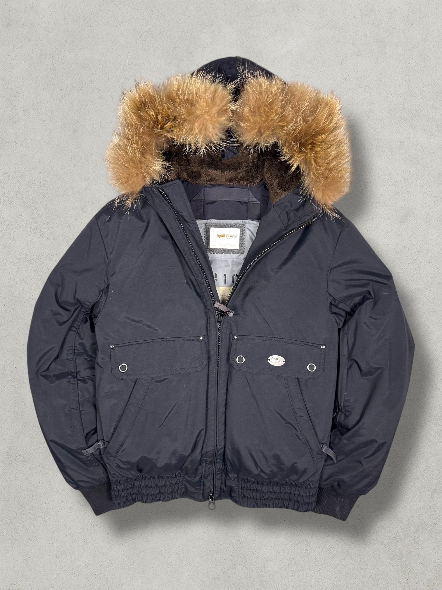 GAS Split Hood Daunen Puffer Jacke [M] - Vision Night 