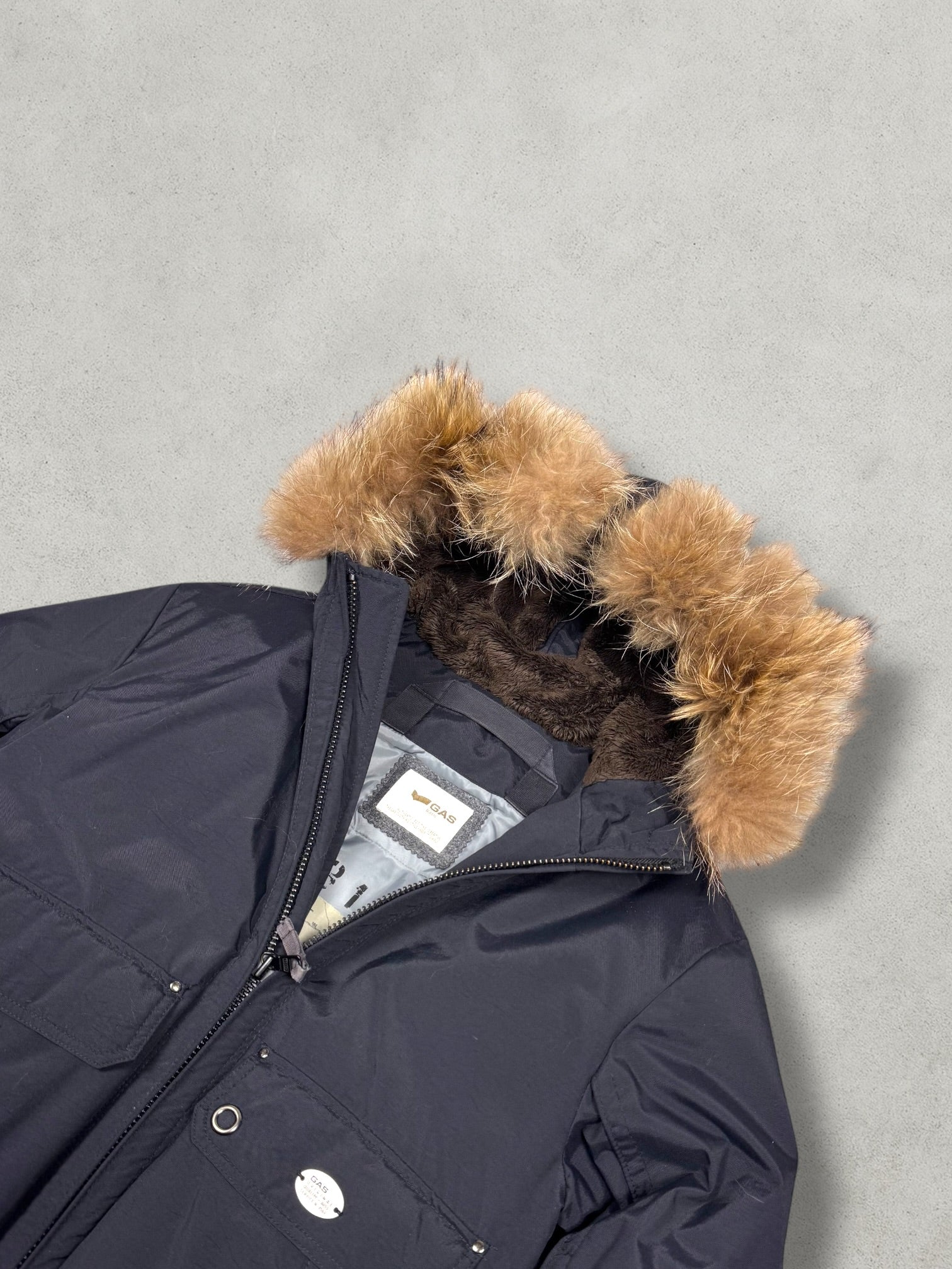 GAS Split Hood Daunen Puffer Jacke [M] - Vision Night 