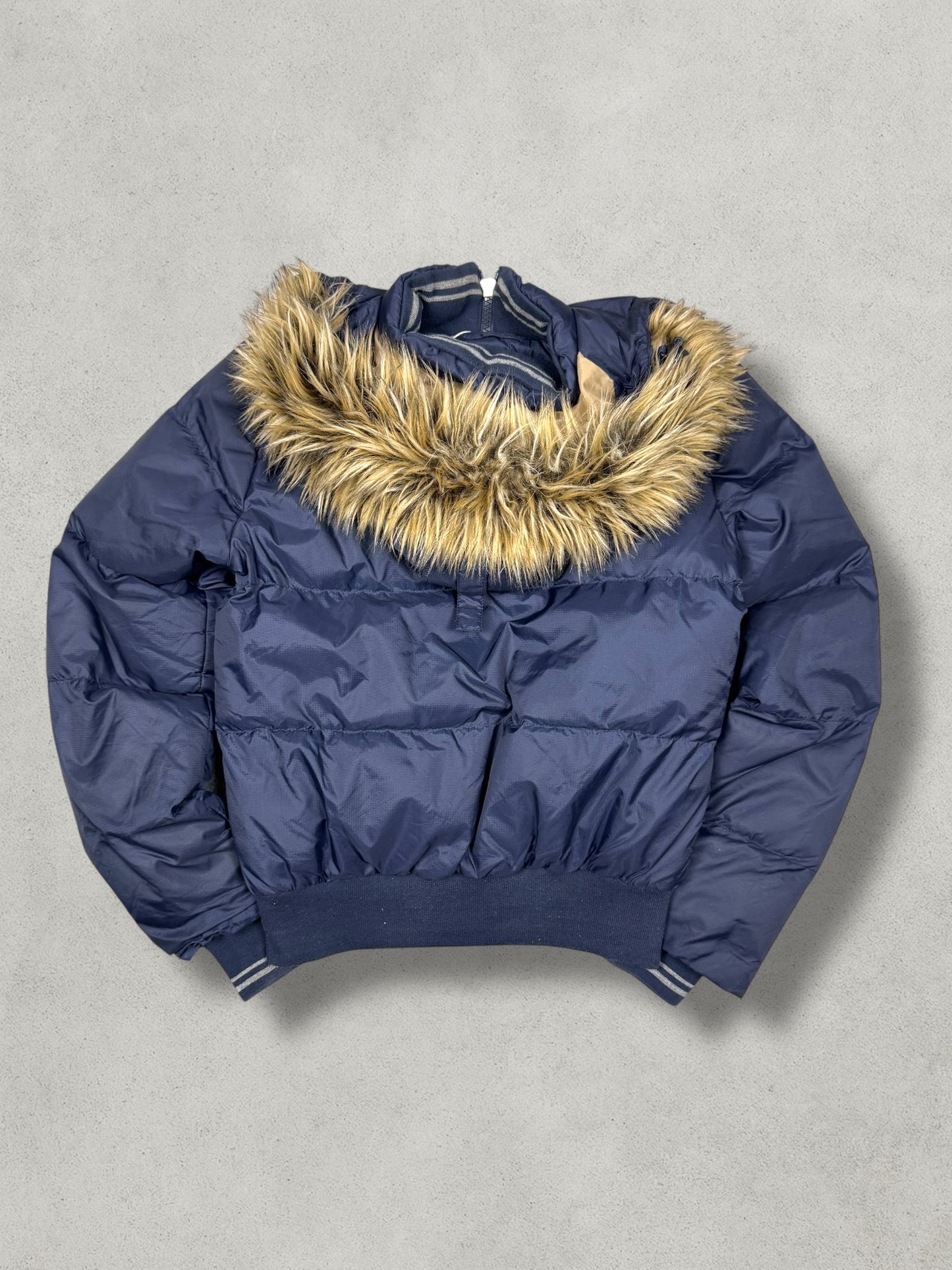 Schott Vintage Fur Puffer Jacke [XS]