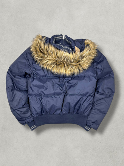 Schott Vintage Fur Puffer Jacke [XS]