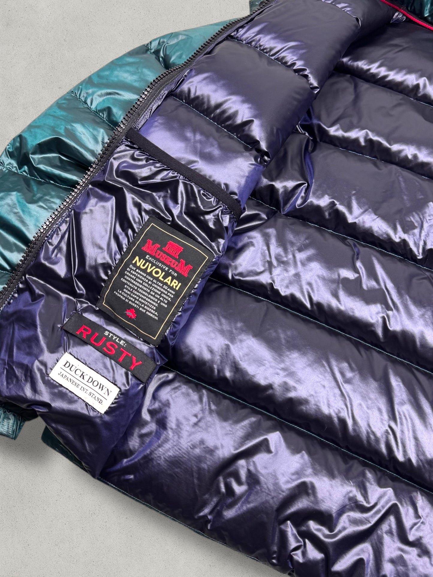 Museum Vintage Antarktika Liquid Emerald Daunen Puffer Jacke [S]