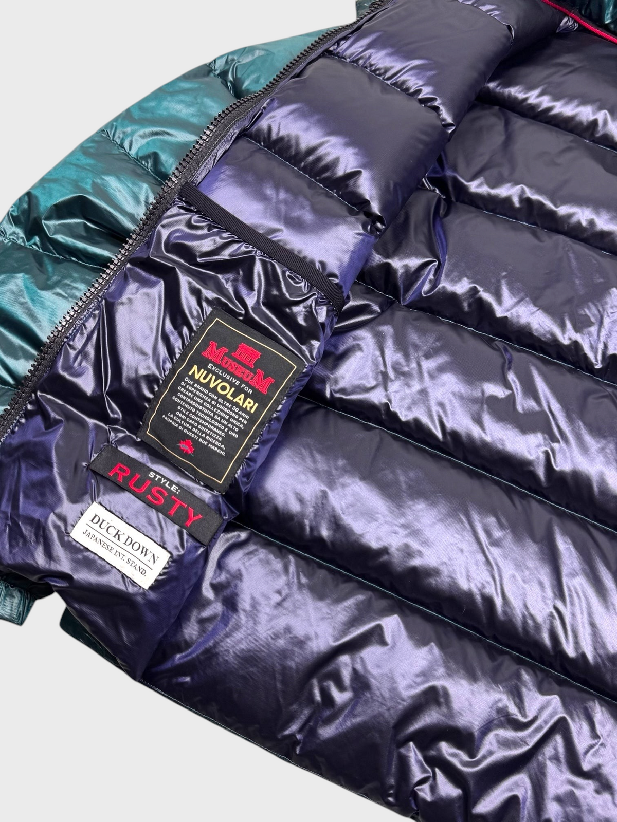 Museum Vintage Antarktika Liquid Emerald Daunen Puffer Jacke [S] - Vision Night