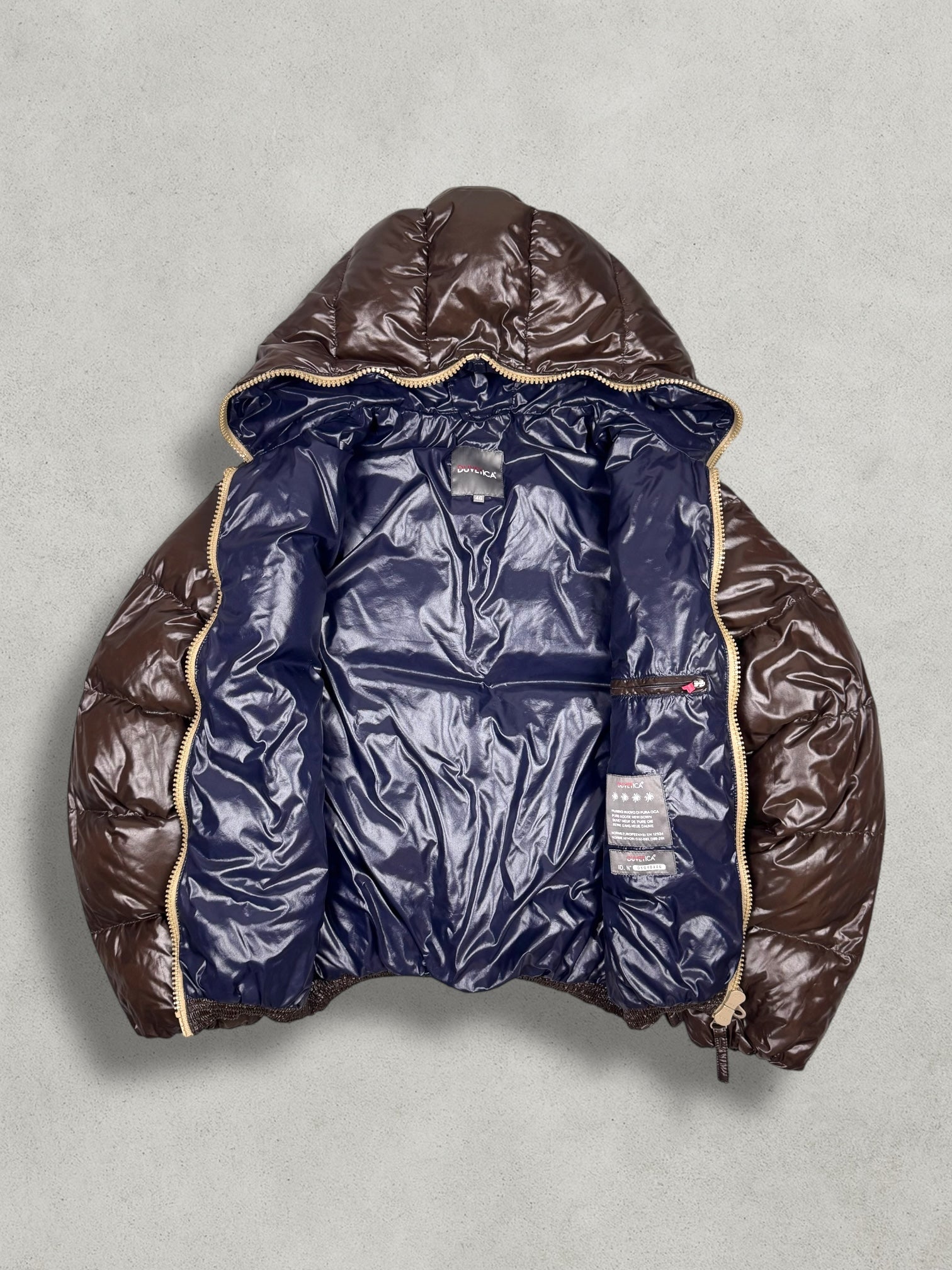 Duvetica Vintage Daunen Full Zip Puffer Jacke [XS] - Vision Night 