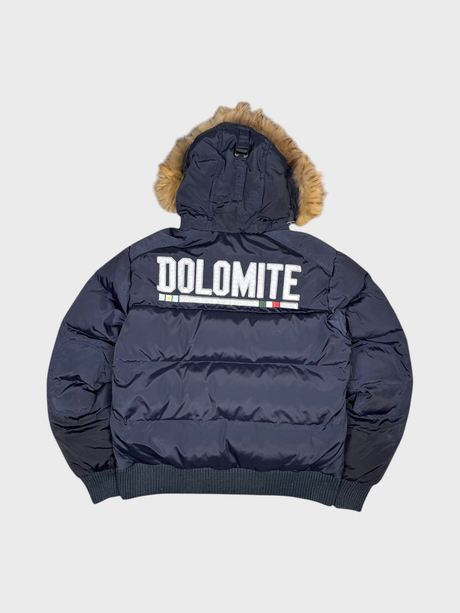 Dolomite Vintage Expedition Backprint Daunen Puffer Jacke [L] - Vision Night