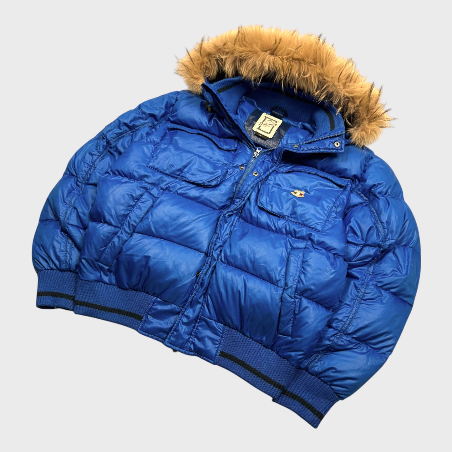Dolomite Vintage Explorer Fur Daunen Puffer Jacke [L] - Vision Night 