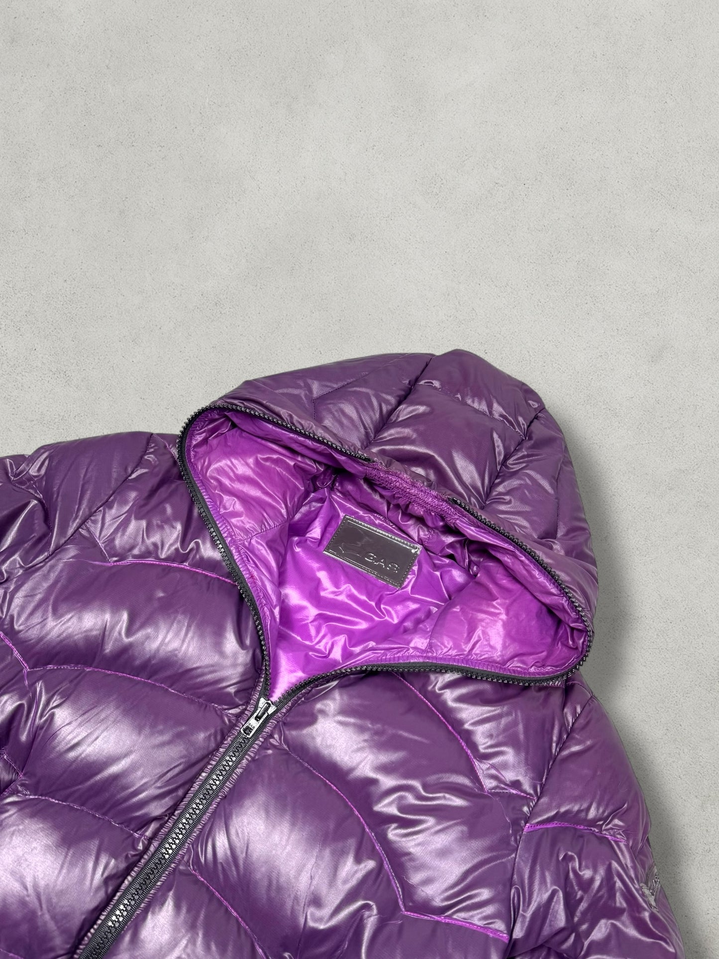 GAS Vintage DD Shell Midnight Purple Daunen Puffer Jacke [L]