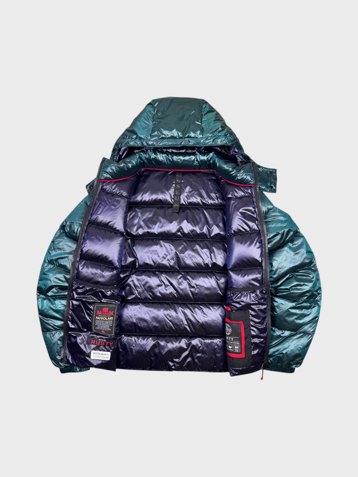 Museum Vintage Antarktika Liquid Emerald Daunen Puffer Jacke [S] - Vision Night