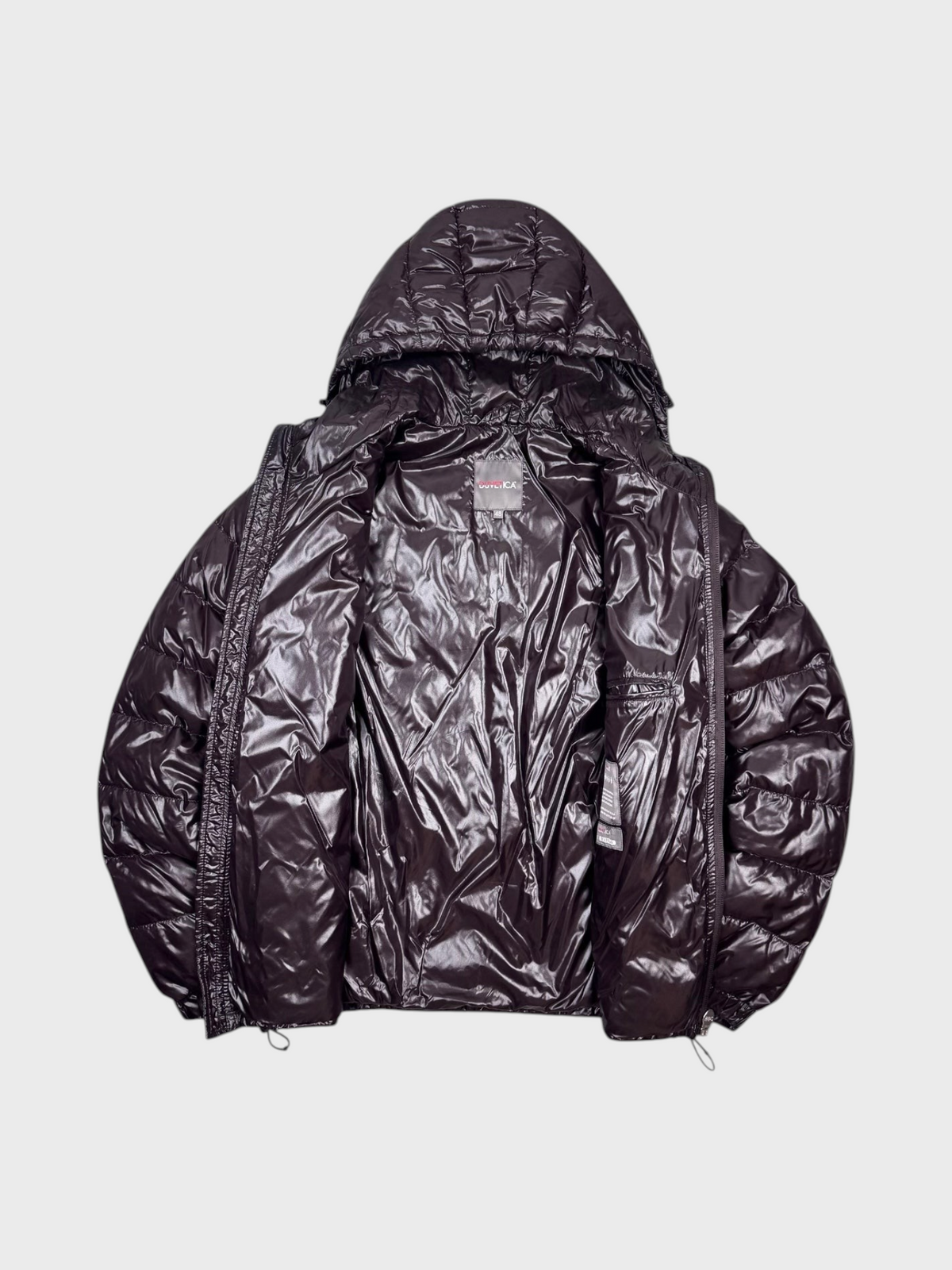 Duvetica Vintage Shiny Multipocket Daunen Puffer Jacke [S] - Vision Night
