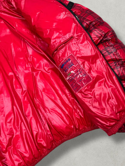 Gas Vintage Tartan Full Zip Daunen Puffer Jacke [M] Wmns