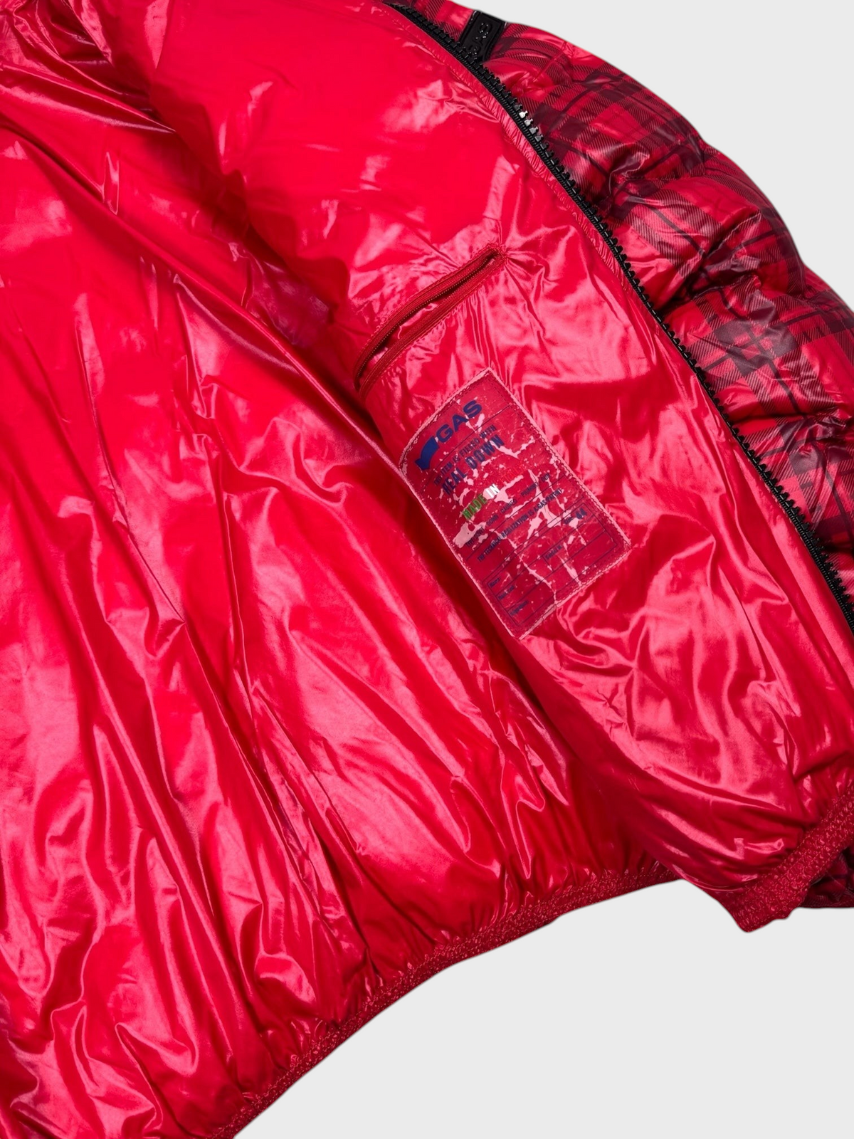 Gas Vintage Tartan Full Zip Daunen Puffer Jacke [M] Wmns - Vision Night