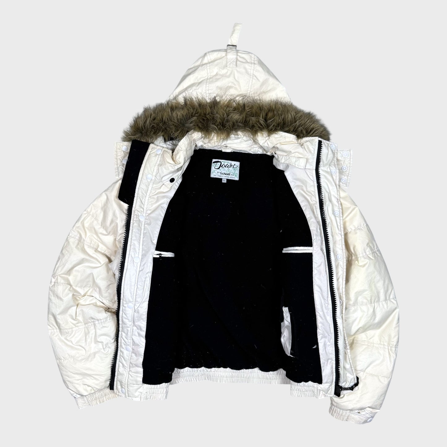 Schott Vintage Explorer Fur Daunen Jacke [L] - Vision Night 