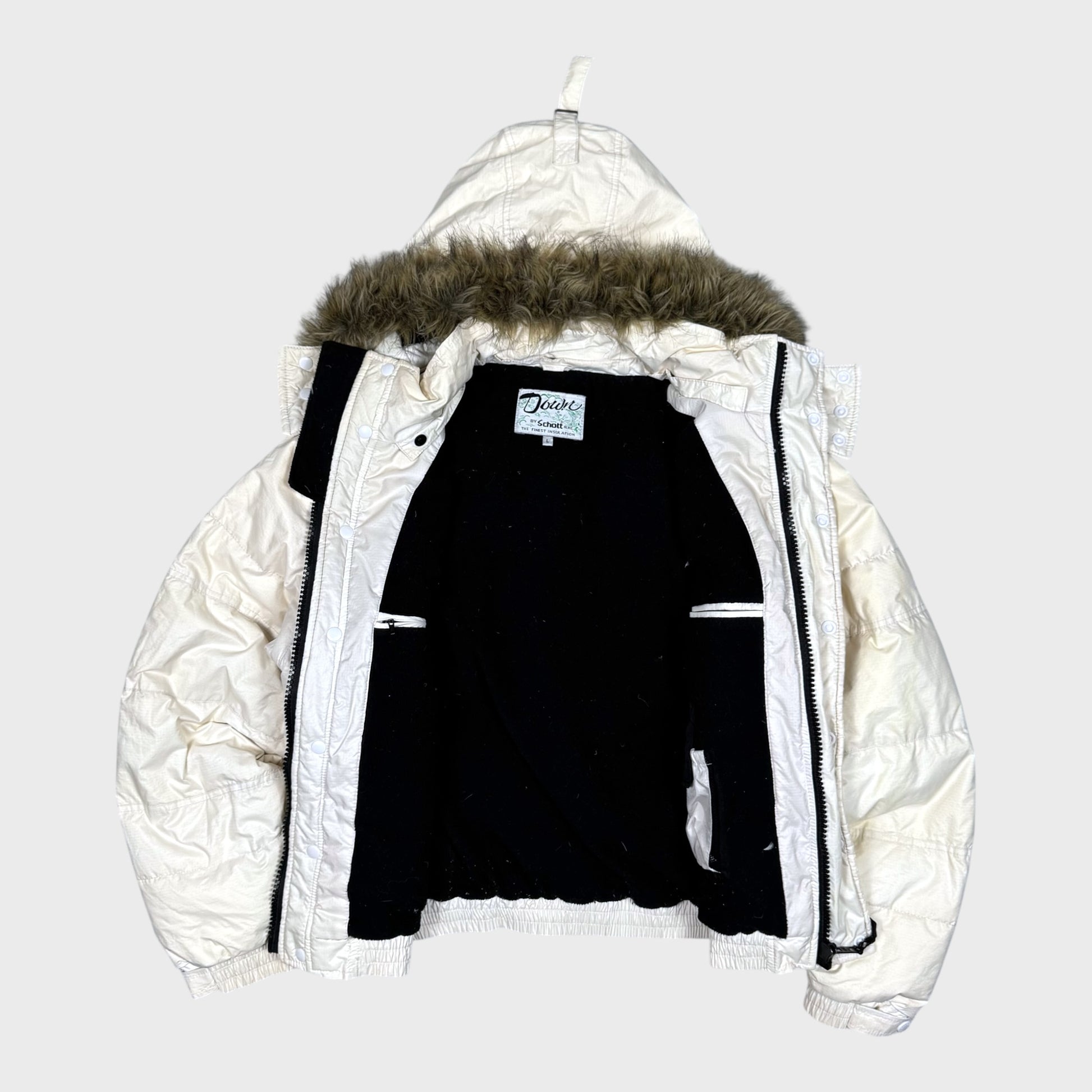 Schott Vintage Explorer Fur Daunen Jacke [L] - Vision Night 