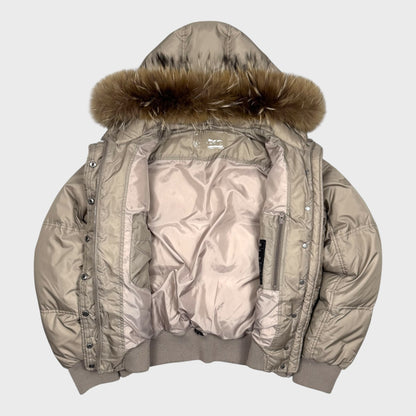Gas Vintage Fur Daunen Puffer Jacke [S] - Vision Night 