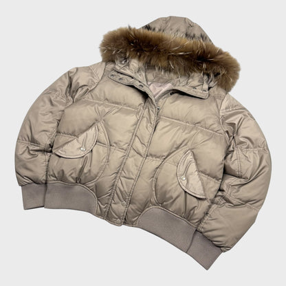 Gas Vintage Fur Daunen Puffer Jacke [S] - Vision Night 