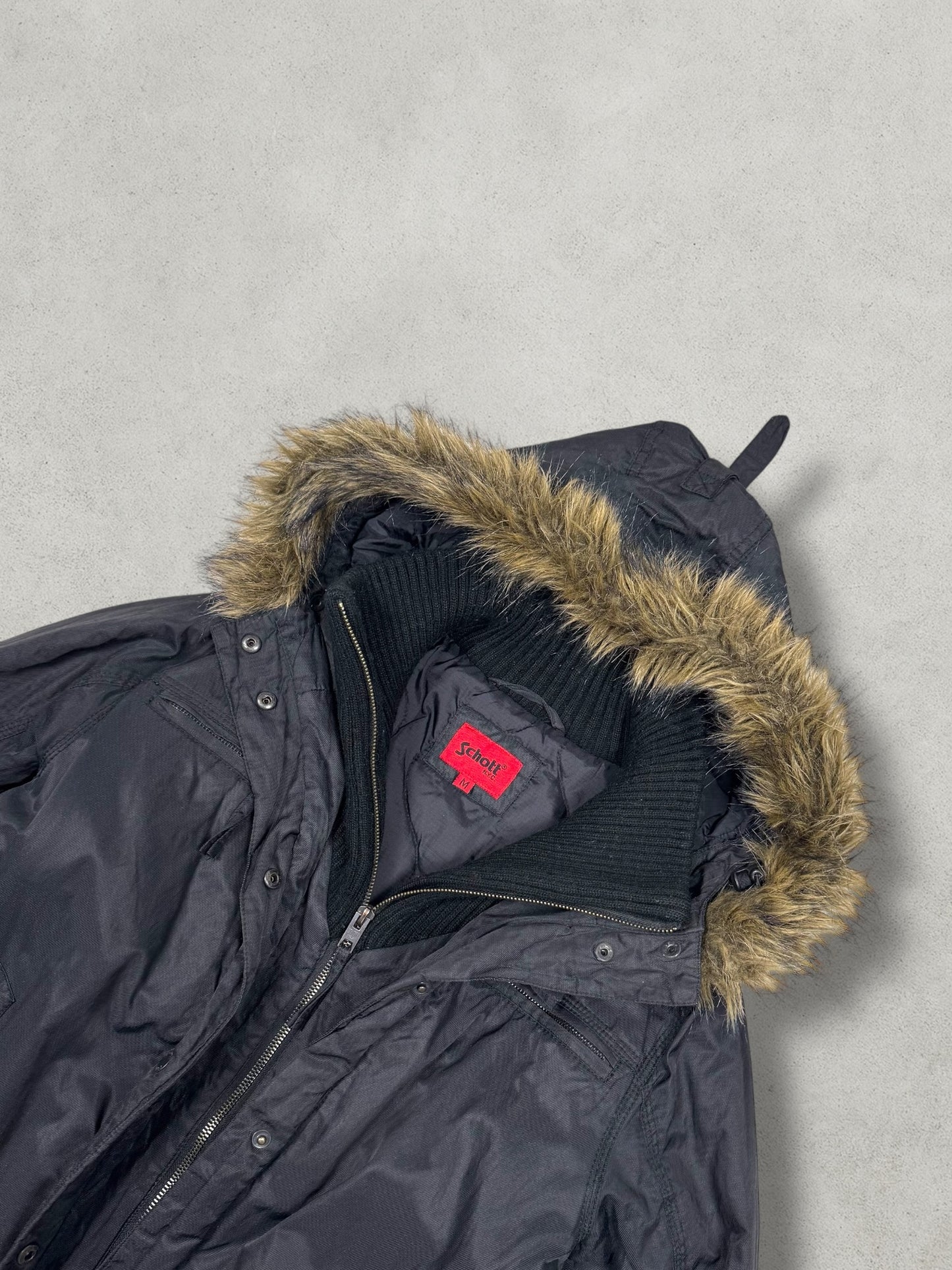 Schott Vintage Double Layer Fur jacket [M] Wmns - Vision Night 
