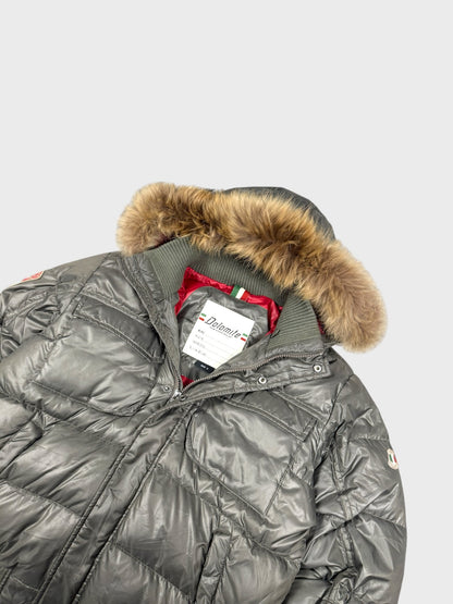 Dolomite Vintage Explorer Fur Daunen Puffer Jacke [S]