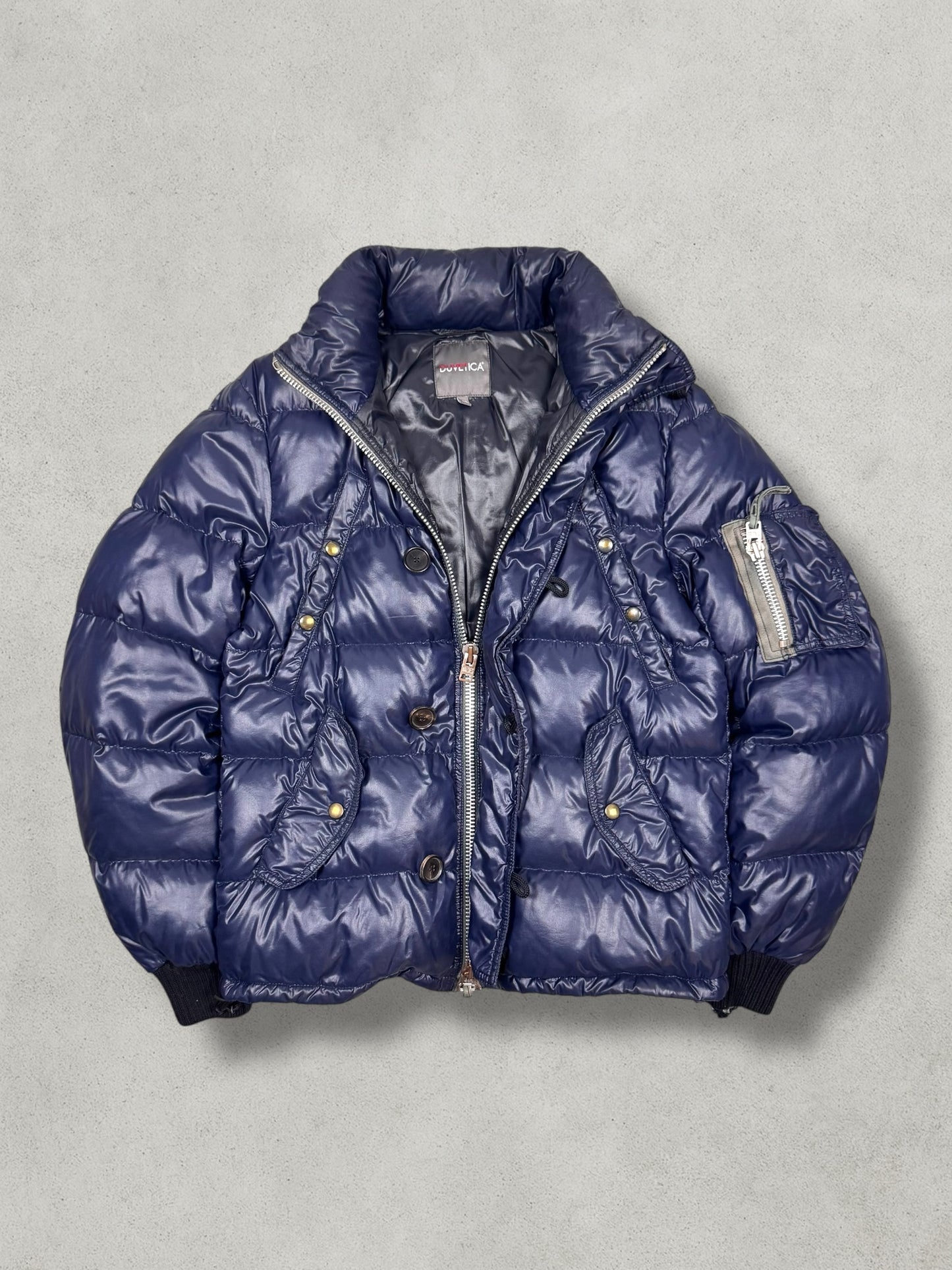 Duvetica Vintage Shiny Daunen Puffer Jacke [L] - Vision Night 