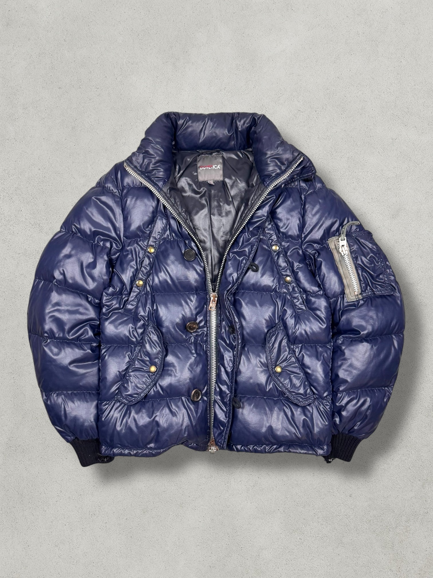 Duvetica Vintage Shiny Daunen Puffer Jacke [L] - Vision Night 