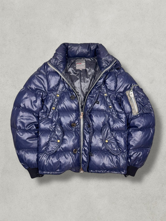 Duvetica Vintage Shiny Daunen Puffer Jacke [L] - Vision Night 