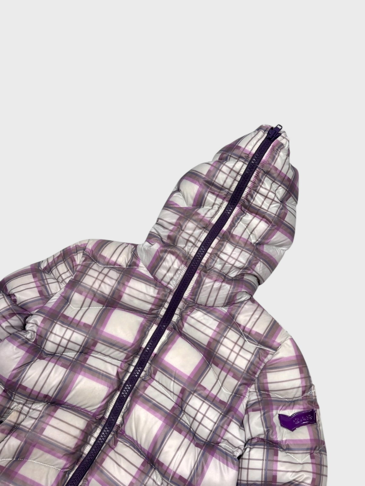 GAS Vintage Tartan Daunen Puffer Jacke [XS] - Vision Night
