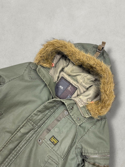 G-Star Vintage Wax Denim Fur Jacket [M] - Vision Night 