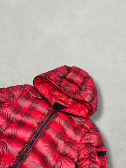 Gas Vintage Tartan Full Zip Daunen Puffer Jacke [M] Wmns