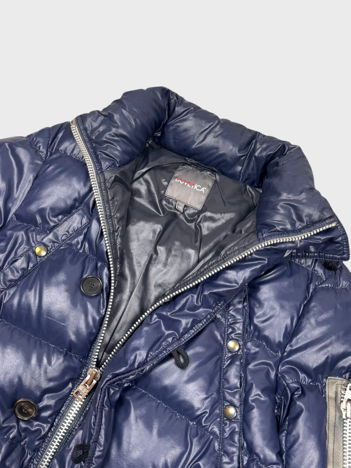 Duvetica Vintage Shiny Daunen Puffer Jacke [L] - Vision Night