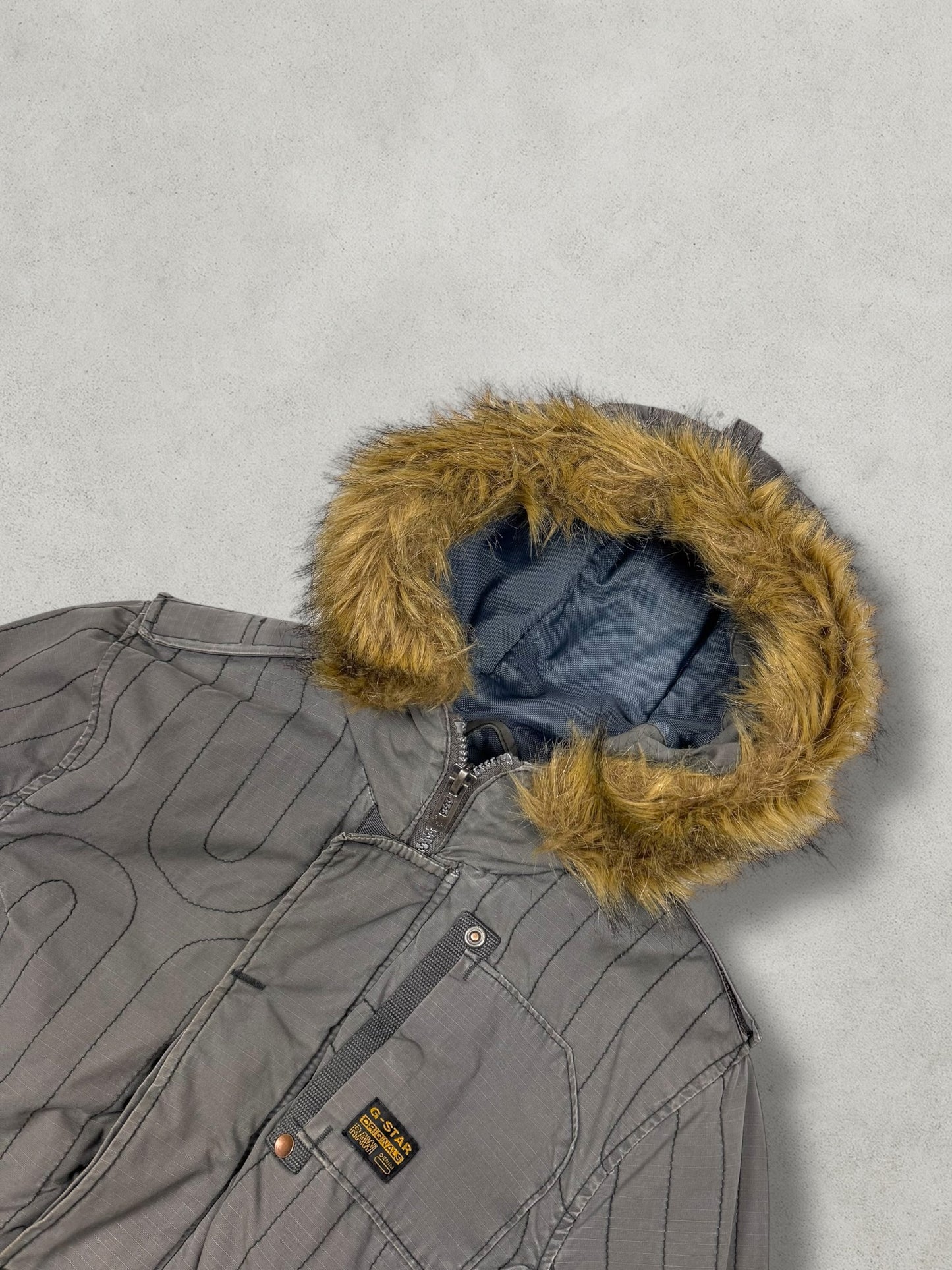 G-Star Vintage Military Pattern Denim Jacket [L]