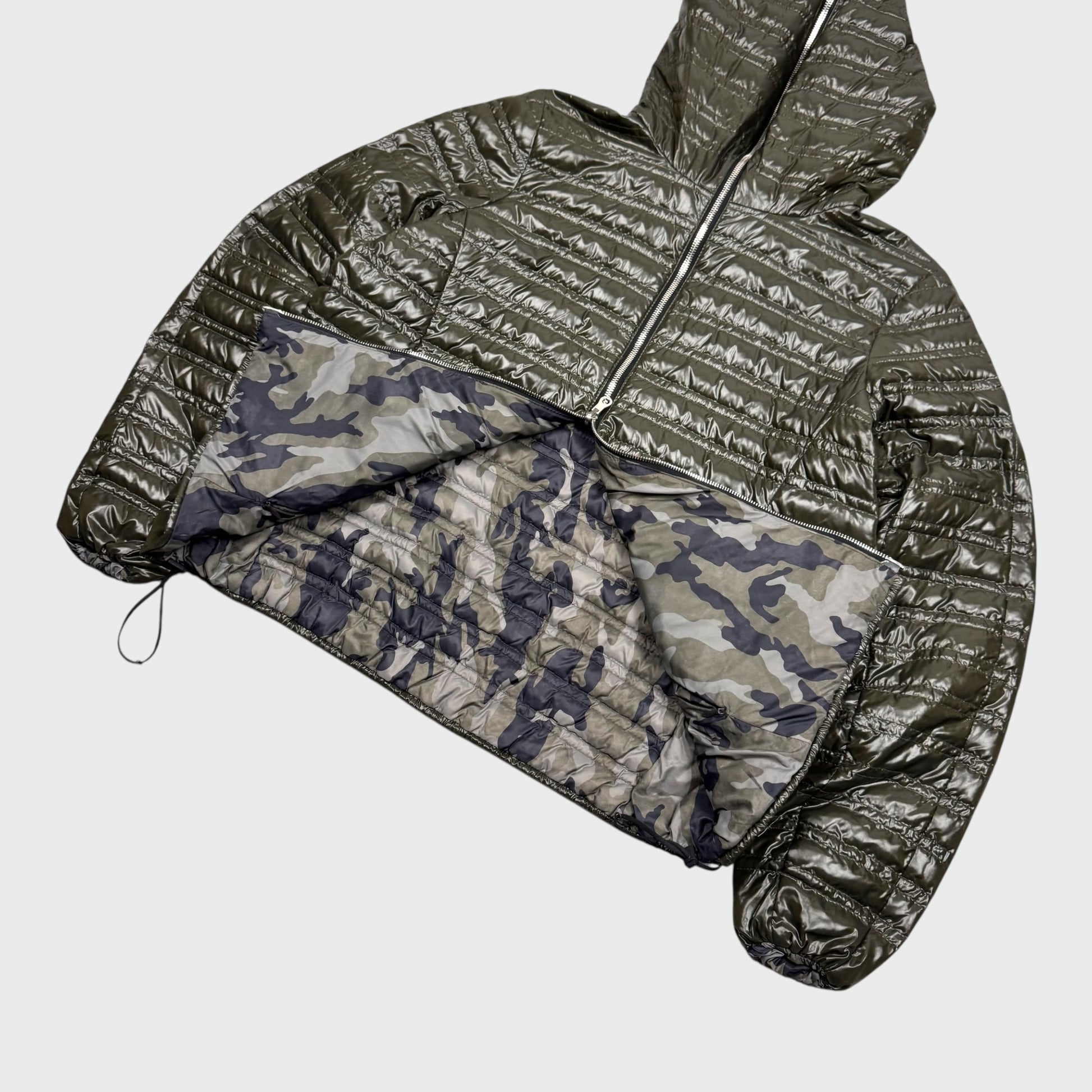 Duvetica Vintage Reversible Shiny Daunen Puffer Jacke [M] - Vision Night 