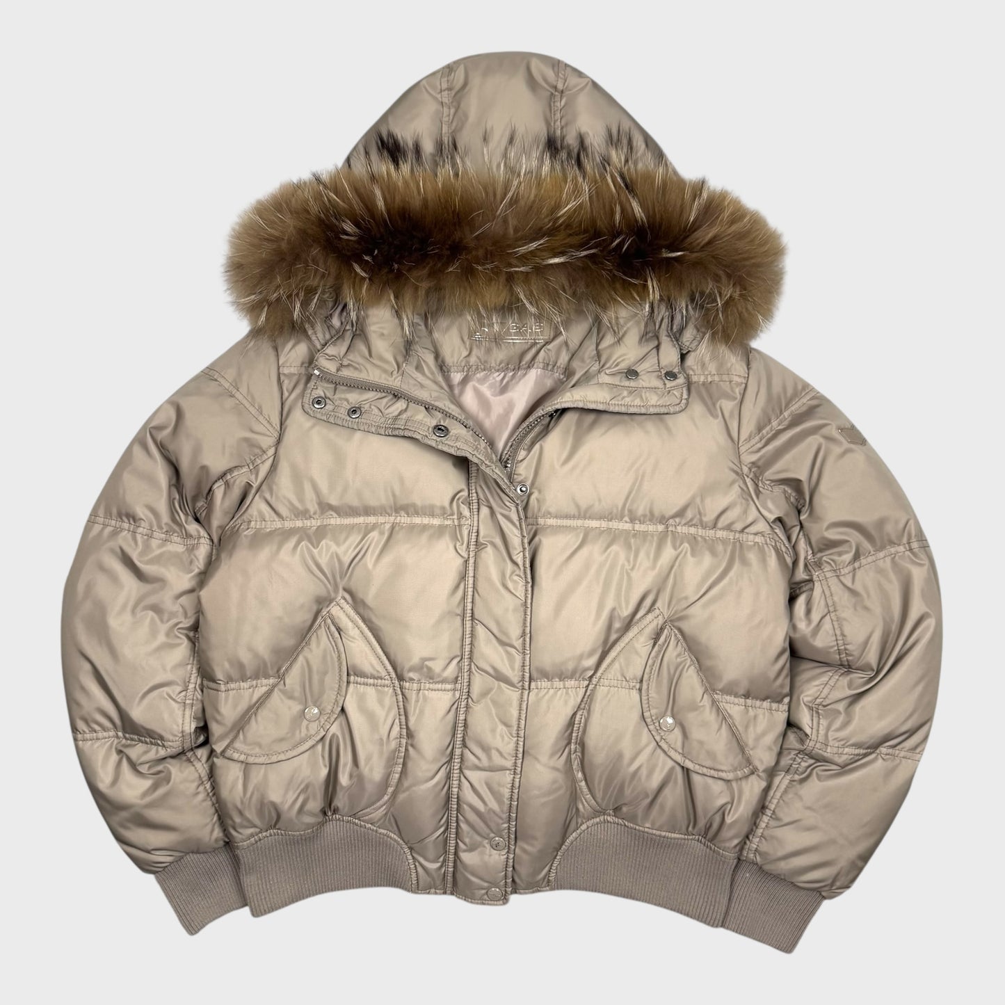 Gas Vintage Fur Daunen Puffer Jacke [S] - Vision Night 