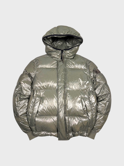 True Religion Vintage Chrome Sheen Daunen Puffer Jacke [L] - Vision Night